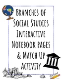 Branches of Social Studies Interactive Notebook Pages & Ma