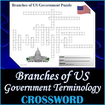 Government Crossword Puzzle Worksheets Teaching Resources Tpt