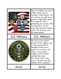 Branches of the Military - Three/Four Part Cards