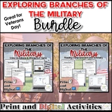 Veteran's Day Activity:  Branches of the Military - Print 