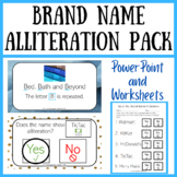 Brand Name Alliteration Pack: Alliteration PowerPoint and 