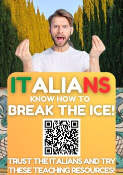 Preview of Brand New Italian Bundle with 5 Icebreaking Activities! $16.70 Saved!