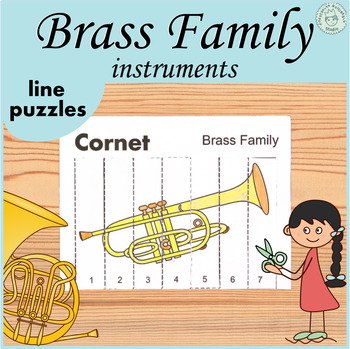 Preview of Brass Family Line Puzzles | Coloring Pages