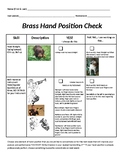 Brass Hand Position Checklist