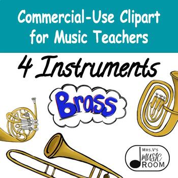 Preview of Brass Instrument Clipart | Music Teachers