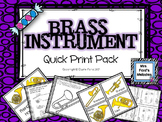 Brass Instrument Quick Print Pack