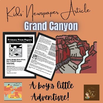 Preview of Brave Boy’s Grand Canyon Escape Kid’s English Reading & Activity for Kids
