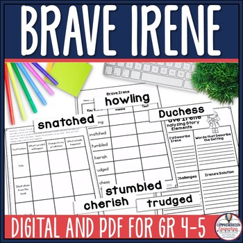 Preview of Brave Irene by William Steig Reading and Writing Bundle in Digital and PDF