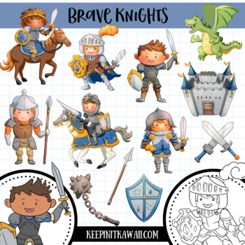 Preview of Brave Knights Clip Art Collection