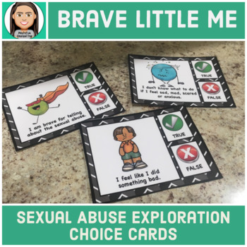 Preview of Brave Little Me:  Sexual Abuse Exploration Cards