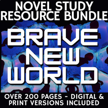 Preview of Brave New World Unit Teaching Resource BUNDLE - 200 Pages - Print & Digital