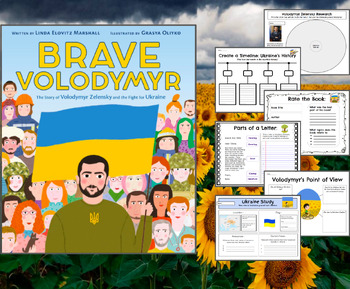 Preview of Brave Volodymyr - Book Companion - Research, Letter Writing, Timelines and more!