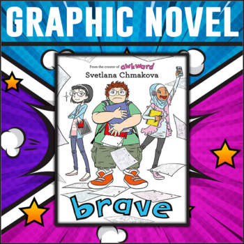 Preview of Brave by Svetlana Chmakova Graphic Novel Study/Editable/Answer Keys
