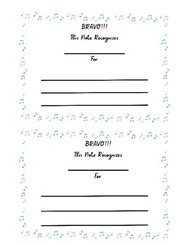 Bravo Notes by Music by Miss M | TPT