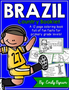Brazil Booklet (A Country Study!) by Emily Bynum | TpT