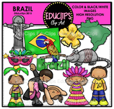 Brazil Clip Art Bundle {Educlips Clipart}