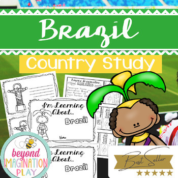 Preview of Brazil Country Study *BEST SELLER* Comprehension, Activities + Play Pretend