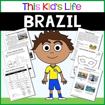 Preview of Brazil Country Study: Reading & Writing + Google Slides/PPT Distance Learning