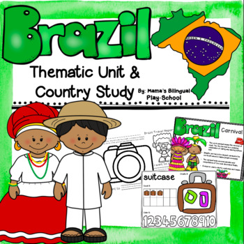 Preview of Brazil Country and Culture Study | Brazil Thematic Unit of Activities