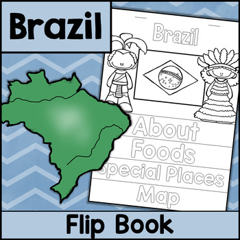 Brazil Flip Book by Katie Stokes | Teachers Pay Teachers