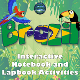 Brazil Interactive Notebook / Lapbook Activities Bundle wi