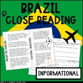 Brazil Summer Reading Passage with Comprehension Questions