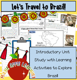Brazil Unit Study Countries Around the World Learning Activities
