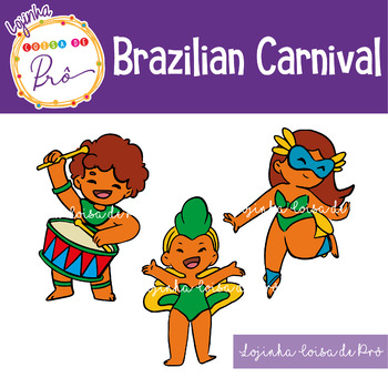 Preview of Brazilian Carnival {Free Clipart}