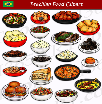 Preview of Brazilian Food Clipart