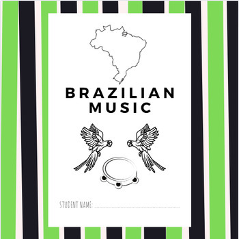 Preview of Brazilian Music Wordsearch and Activities - World Music Worksheets