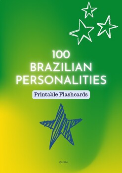 Preview of Brazilian Personalities Flashcards - Brazilian PT