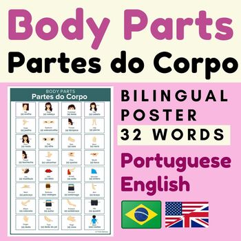 Preview of Brazilian Portuguese BODY PARTS Partes do Corpo