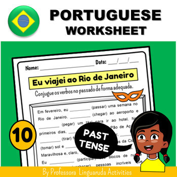 Preview of Brazilian Portuguese Back to School - Reading and Writing - Português Carnaval