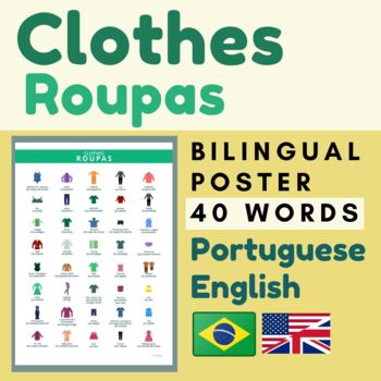Preview of Brazilian Portuguese CLOTHES ( Roupas )