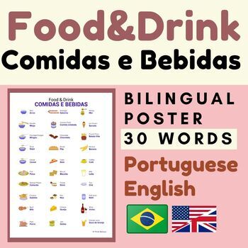 Preview of Brazilian Portuguese Food and Drinks ( COMIDAS E BEBIDAS )