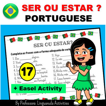 Preview of Brazilian Portuguese Language - TO BE verb Worksheet - Ser ou Estar?