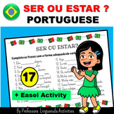 Brazilian Portuguese Language - TO BE verb Worksheet - Ser
