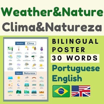 Preview of Brazilian Portuguese WEATHER Clima | Portuguese Nature Natureza