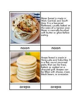 Preview of Bread From Around the World - Three/Four Part Cards