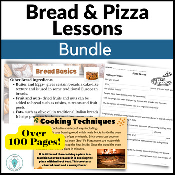 Preview of High School Culinary Arts Curriculum Bread and Pizza Bundle - FCS - Global Foods
