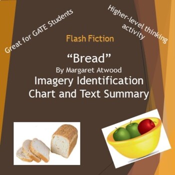 Preview of Bread by Margaret Atwood Imagery Identification Chart, Summary and Short Answer