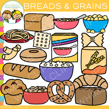 Preview of Breads and Grains Food Clip Art