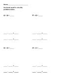 Break Apart 2 Digit Numbers Subtraction Worksheet