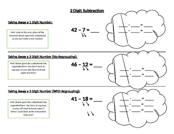 Preview of Break Apart Method to Subtract