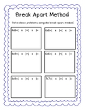 Break Apart Multiplication Printable