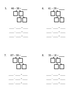 Break Apart Numbers to Subtract by Ms Nystroms Resources | TpT