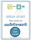 Break Apart Ones to Subtract