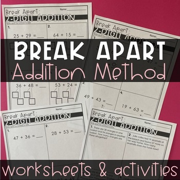 Break Apart Strategy - Addition by Teaching with Kaylee B | TpT