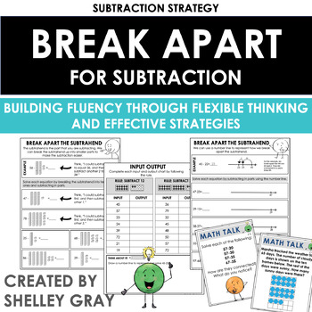 Preview of Break Apart Subtraction Strategy - Mental Math Strategies