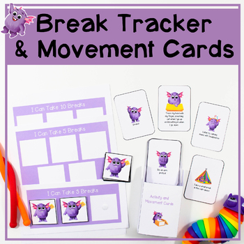 Preview of Break Cards & Break Tracker - Printable Activity & Movement Cards